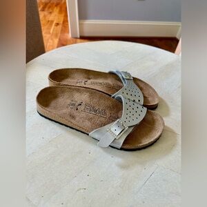 Birkenstock Birki’s Madrid Crystal Buckle Sandal Size EU 38/ US 7-7.5 🩶🩶🩶